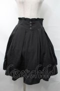 NieR Clothing / 刺繍フレアスカート  黒 S-25-08-28-056-PU-SK-HR-ZS