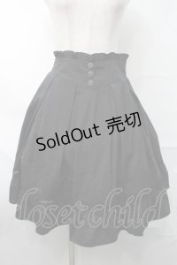 NieR Clothing / 刺繍フレアスカート  黒 S-25-08-28-056-PU-SK-HR-ZT355