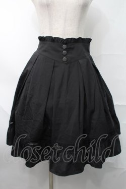 画像1: NieR Clothing / 刺繍フレアスカート  黒 S-25-08-28-056-PU-SK-HR-ZS