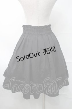 画像2: NieR Clothing / 刺繍フレアスカート  黒 S-25-08-28-056-PU-SK-HR-ZT355