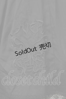 画像3: NieR Clothing / 刺繍フレアスカート  黒 S-25-08-28-056-PU-SK-HR-ZT355