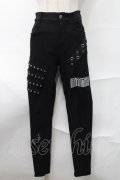 NieR Clothing / スキニーパンツ  黒 S-25-08-28-057-PU-PA-HR-ZS