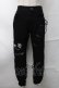 画像1: NieR Clothing / 編み上げスキニーパンツ  黒 S-25-08-28-060-PU-PA-HR-ZS (1)