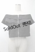 NieR Clothing / オフショルZIPトップス  黒 S-25-08-28-007-PU-TO-HR-ZT0923Y