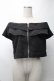 画像1: NieR Clothing / オフショルZIPトップス  黒 S-25-08-28-007-PU-TO-HR-ZS (1)