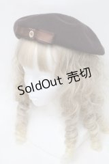 m petit by misako / NINA'Sコラボベレー  ブラウン S-25-08-28-1004-LO-AC-HR-ZT-K025