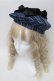 画像2: axes femme kawaii / タータンチェックベレー帽  ブルー S-25-08-28-1005-AX-AC-HR-ZS (2)
