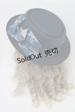 画像3: Miss Point / アンティークフラワーウォール帽子  ブルー S-25-08-28-1006-LO-ZA-HR-ZS