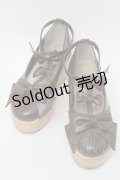 axes femme kawaii / トリプルリボンシューズ L ブラウン S-25-08-28-1007-AX-SH-HR-ZS
