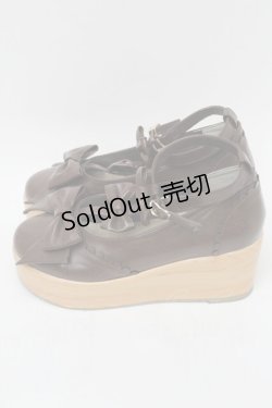 画像2: axes femme kawaii / トリプルリボンシューズ L ブラウン S-25-08-28-1007-AX-SH-HR-ZS