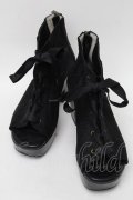 axes femme / レースアップブーサン L 黒 S-25-08-28-1008-AX-SH-AS-ZS