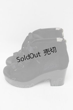 画像2: axes femme / レースアップブーサン L 黒 S-25-08-28-1008-AX-SH-AS-ZS