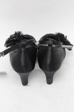 画像3: axes femme / お花コサージュPTパンプス M 黒 S-25-08-28-1009-AX-SH-AS-ZS