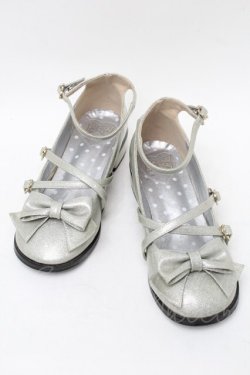 画像1: Angelic Pretty / Tea Party Shoes  シルバー S-25-08-28-1014-AP-SH-HR-ZS