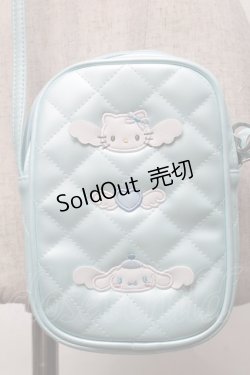 画像1: サンリオ / キルティングショルダーバッグ  サックス S-25-08-28-1022-EL-BG-AS-ZS
