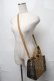 画像3: axes femme / チェック柄レザー切替バッグ  ブラウン S-25-08-28-1023-AX-BG-HR-ZS (3)