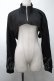 画像1: NieR Clothing / ショートZIPボレロ  黒 S-25-08-28-009-PU-BL-HR-ZS (1)
