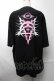 画像2: KRY CLOTHING / 「悲哀感」5分袖BIGTシャツ  黒ｘピンク S-25-08-28-010-EL-TS-HR-ZS (2)