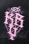 画像3: KRY CLOTHING / 「悲哀感」5分袖BIGTシャツ  黒ｘピンク S-25-08-28-010-EL-TS-HR-ZT366 (3)