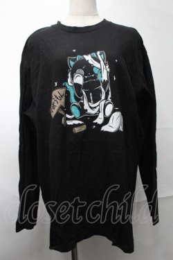 画像1: NieR Clothing / プリントTシャツ  黒 S-25-08-28-011-PU-TS-HR-ZS