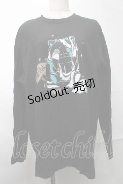 画像1: NieR Clothing / プリントTシャツ  黒 S-25-08-28-011-PU-TS-HR-ZI