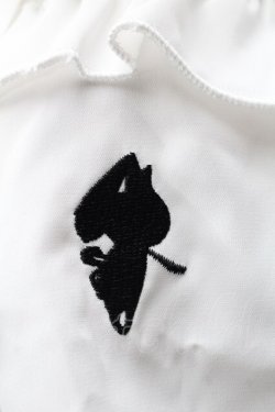 画像3: NieR Clothing / リボンタイ付きレース切替ブラウス  白 S-25-08-28-001-PU-BL-HR-ZS