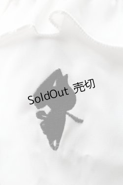 画像3: NieR Clothing / リボンタイ付きレース切替ブラウス  白 S-25-08-28-001-PU-BL-HR-ZI