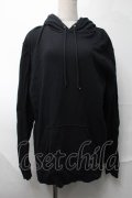 NieR Clothing / プリントフードプルパーカー  黒 S-25-08-28-015-PU-TO-HR-ZS