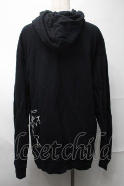 画像2: NieR Clothing / プリントフードプルパーカー  黒 S-25-08-28-015-PU-TO-HR-ZS