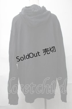 画像2: NieR Clothing / プリントフード付きプルオーバー  黒 S-25-08-28-016-PU-TO-HR-ZI