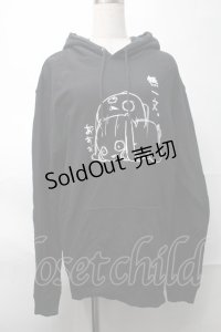 NieR Clothing / プリントフード付きプルオーバー  黒 S-25-08-28-017-PU-TO-HR-ZI