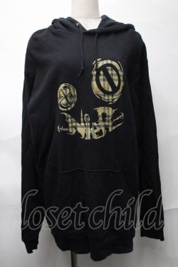 画像1: NieR Clothing / プリントフードプルパーカー  黒 S-25-08-28-018-PU-TO-HR-ZS
