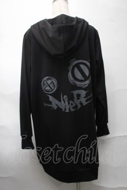 画像2: NieR Clothing / プリントロングプルオーバー  黒 S-25-08-28-020-PU-TO-HR-ZS
