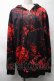画像1: NieR Clothing / 転写ZIPパーカー  黒ｘ赤 S-25-08-28-021-PU-TO-HR-ZS (1)