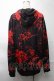 画像2: NieR Clothing / 転写ZIPパーカー  黒ｘ赤 S-25-08-28-021-PU-TO-HR-ZS (2)