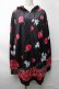 画像1: NieR Clothing / 転写ZIPパーカー  黒 S-25-08-28-022-PU-TO-HR-ZS (1)