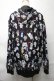 画像2: NieR Clothing / 転写ZIPパーカー  黒 S-25-08-28-023-PU-TO-HR-ZS (2)