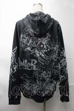 画像2: NieR Clothing / 転写パーカー  黒 S-25-08-28-024-PU-TO-HR-ZS
