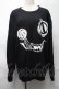 画像1: NieR Clothing / プリントスウェットトップス  黒 S-25-08-28-026-PU-TO-HR-ZS (1)