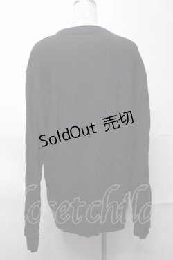 画像2: NieR Clothing / プリントスウェットトップス  黒 S-25-08-28-026-PU-TO-HR-ZY