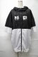 画像1: NieR Clothing / バイカラーパーカー  黒ｘ白 S-25-08-28-027-PU-TO-HR-ZS (1)