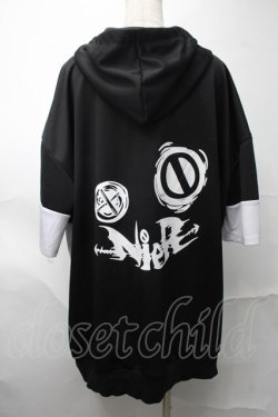 画像2: NieR Clothing / バイカラーパーカー  黒ｘ白 S-25-08-28-027-PU-TO-HR-ZS
