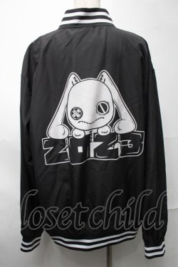画像2: NieR Clothing / プリントナイロンスタジャン  黒 S-25-08-28-029-PU-JA-HR-ZS