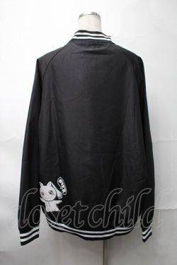 画像2: NieR Clothing / プリントナイロンスタジャン  黒 S-25-08-28-032-PU-JA-HR-ZS