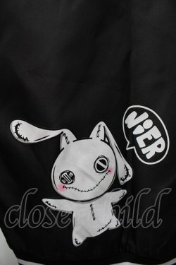 画像3: NieR Clothing / プリントナイロンスタジャン  黒 S-25-08-28-032-PU-JA-HR-ZS