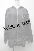 NieR Clothing / ナイロンZIPパーカー  黒 S-25-08-28-034-PU-TO-HR-ZI
