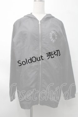 画像1: NieR Clothing / ナイロンZIPパーカー  黒 S-25-08-28-034-PU-TO-HR-ZI