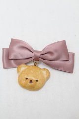 axes femme kawaii / クッキーベアバレッタ  ピンク S-25-08-29-001-AX-AC-HR-ZS