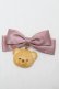 画像1: axes femme kawaii / クッキーベアバレッタ  ピンク S-25-08-29-001-AX-AC-HR-ZS (1)