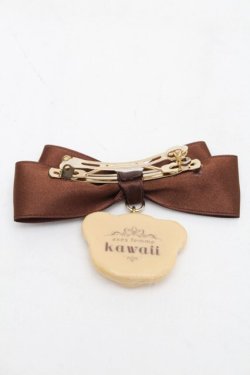 画像2: axes femme kawaii / クッキーベアバレッタ  ブラウン S-25-08-29-005-AX-AC-HR-ZS